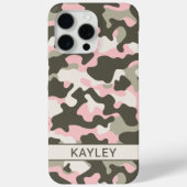 Pink and Green Camouflage Personalized Case-Mate iPhoneケース (裏面)
