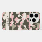 Pink and Green Camouflage Personalized Case-Mate iPhoneケース (裏面 (横))