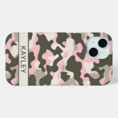 Pink and Green Camouflage Personalized Case-Mate iPhoneケース (裏面 (横))