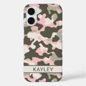 Pink and Green Camouflage Personalized Case-Mate iPhoneケース (裏面)