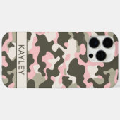 Pink and Green Camouflage Personalized Case-Mate iPhoneケース (裏面 (横))