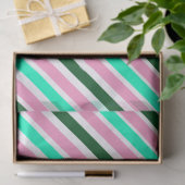 Pink and Green Christmas Candy Stripes  薄葉紙 (ギフト)