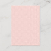 Pink and Green Floral Bird Houses Bridal Shower エンクロージャーカード (裏面)