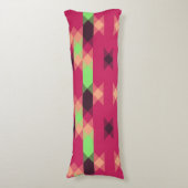 pink and green geometric ボディピロー (正面縦)
