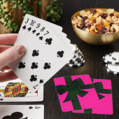 Pink and green gift wrap theme playing cards トランプ (インサイチュ)