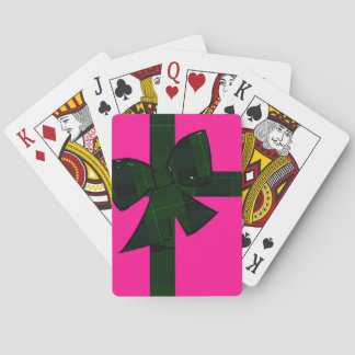 Pink and green gift wrap theme playing cards トランプ