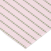 Pink and Green Irish Shamrock Stripes Tablecloth テーブルクロス (アングル)