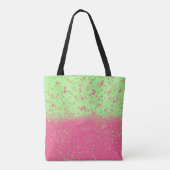 Pink and Green Pastel Splatter トートバッグ (裏面)