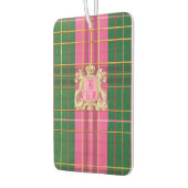 Pink and Green Plaid  カーエアーフレッシュナー (左)