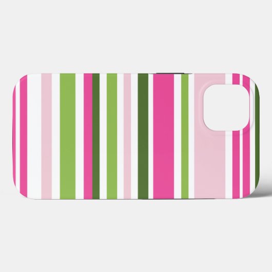 Pink and Green Stripe Tough Case-Mate iPhone Case iPhoneケース (裏面 (横))