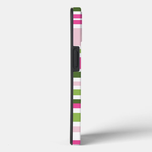 Pink and Green Stripe Tough Case-Mate iPhone Case iPhoneケース (裏面 / 右)
