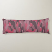 pink and mauve Camo abstract ボディピロー (裏面)
