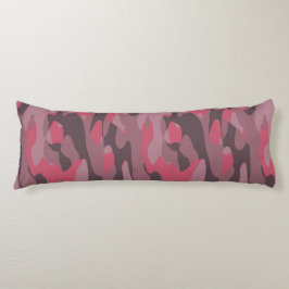 pink and mauve Camo abstract ボディピロー