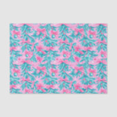 Pink and Mint Christmas Boughs and Ornaments 薄葉紙 (正面)