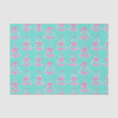 Pink and Mint Coquette Christmas Trees 薄葉紙 (正面)