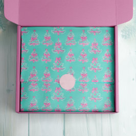 Pink and Mint Coquette Christmas Trees 薄葉紙