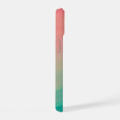 Pink and Mint Green Abstract Pattern Phone Case iPhone 15ケース (右側面)