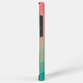 Pink and Mint Green Abstract Pattern Phone Case Samsung Galaxyケース (右側面)