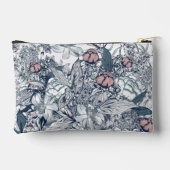 Pink and Navy Toile アクセサリーポーチ (裏面)