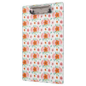 Pink and orange floral bouquet patterned clipboard クリップボード (左)