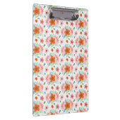 Pink and orange floral bouquet patterned clipboard クリップボード (右)
