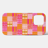 Pink and orange floral patchwork Phone cover Case-Mate iPhoneケース (裏面 (横))