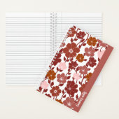 Pink and orange floral spiral notebook | journal ノートブック (内側)