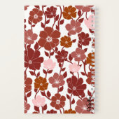 Pink and orange floral spiral notebook | journal ノートブック (裏面)