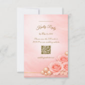 Pink and Pearl RSVP Enclosure Card (正面)