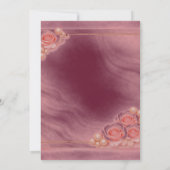 Pink and Pearl Wedding Invitation 招待状 (裏面)