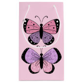Pink and Purple Butterfly  スモールペーパーバッグ (裏面)
