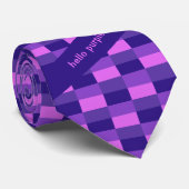 Pink and purple color combination ネクタイ (ロール)