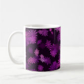 Pink and Purple Daisies コーヒーマグカップ (左)