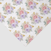 Pink and Purple Elegant Flowers 薄葉紙 (詳細)