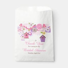 Pink and Purple Floral Bird Cages Bridal Shower フェイバーバッグ