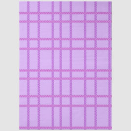 Pink and purple flower checkered pattern 薄葉紙