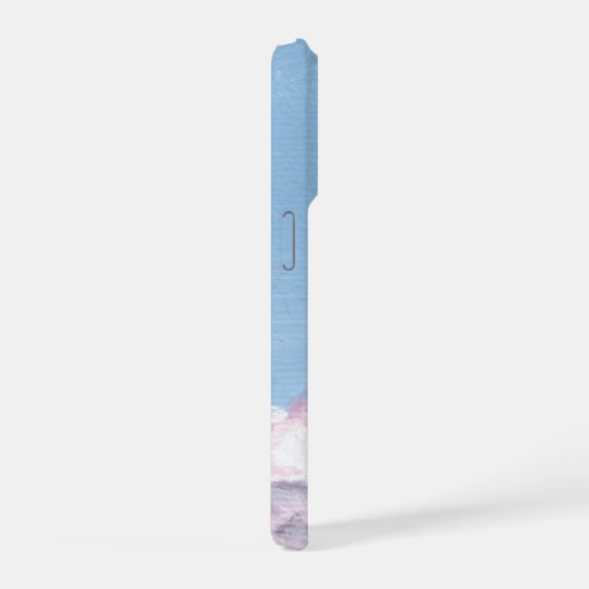 Pink and Purple Fluffy Clouds Phone Case iPhoneケース (右側面)