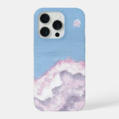Pink and Purple Fluffy Clouds Phone Case iPhoneケース (裏面)