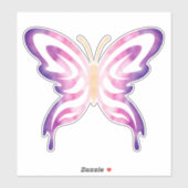 Pink and Purple Galaxy Butterfly Sticker シール (シート)