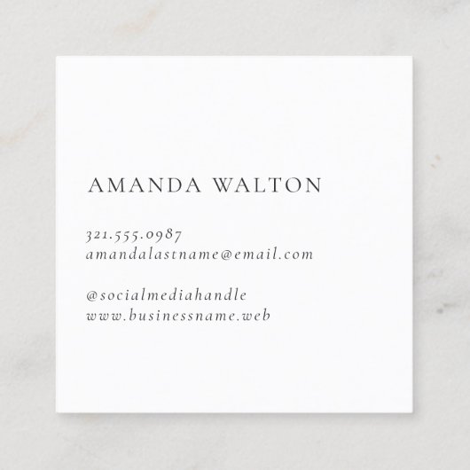 Pink and Purple Monogram Modern ロイヤリティカード (裏面)