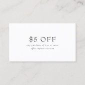 Pink and Purple Monogram Modern 割引カード (正面)