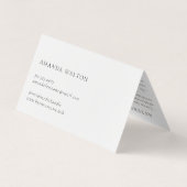 Pink and Purple Monogram Modern 名刺 (裏面)