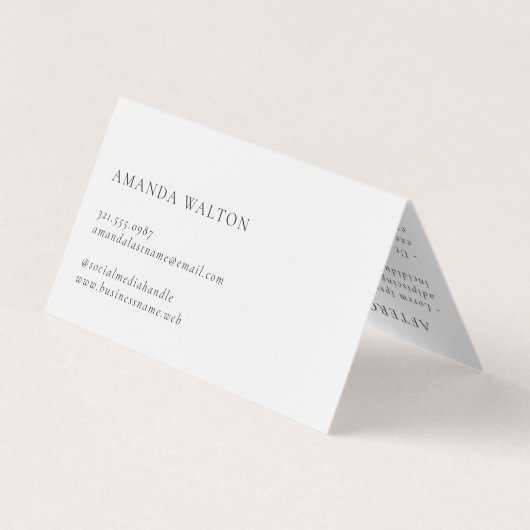 Pink and Purple Monogram Modern 名刺 (裏面)