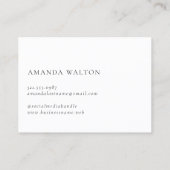 Pink and Purple Monogram Modern 名刺 (裏面)