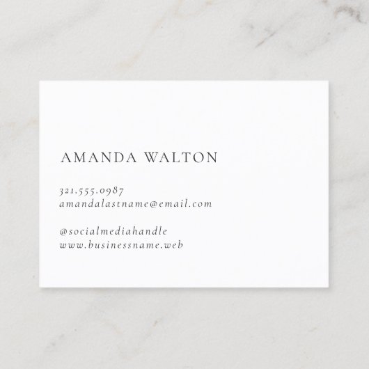 Pink and Purple Monogram Modern 名刺 (裏面)