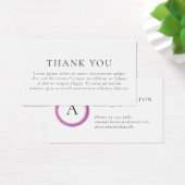 Pink and Purple Monogram Modern Package Insert (デスク)