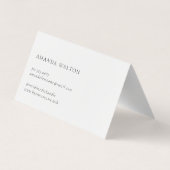 Pink and Purple Monogram QR Code Modern 名刺 (裏面)