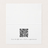 Pink and Purple Monogram QR Code Modern 名刺 (内部フラット)