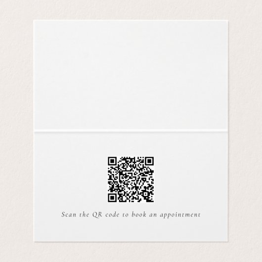 Pink and Purple Monogram QR Code Modern 名刺 (内部フラット)