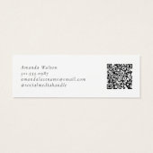 Pink and Purple Monogram QR Code Package Insert (裏面)